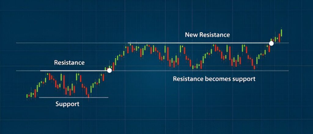 support and resistance levels in forex  